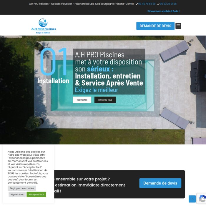 Site AH Pro Piscines