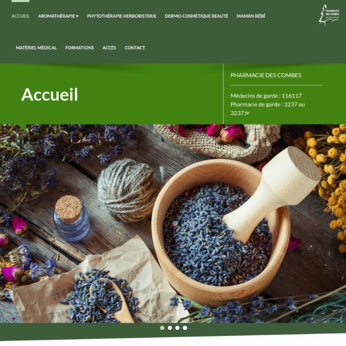Site Pharmacie des Combes